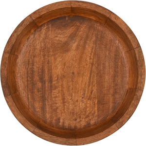 Cuenco Decorativo Redondo Tallado en Madera de Mango para Decoración, Centro de Mesa, Frutero, Decoración para Cocina y Hogar - Product Image 3