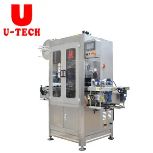 Automatical beverage round bottle beer cans shrink sleeve labeling machine