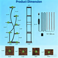 Présentoirs en gros pour fleurs artificielles en fer, étagères multicouches pour mariages, maisons, jardins, balcon, supports pour pots de fleurs