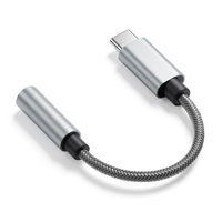 OEM Benutzerdefinierter USB Typ-C zu 3,5mm Audio-Adapter mit Integriertem DAC-Chip, Hi-Res Audio-Kopfhörer-Konverter, Neutrale Verpackung, Fabrik ODM