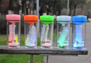 Zhizunlin bán buôn xách tay LED hookah Shisha cup <span class=keywords><strong>Set</strong></span> ánh sáng lên du lịch nhựa xe hút cup hookah - Product Image 5