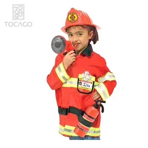 Toptan bebek boy polis kostüm-Son yürümeye başlayan çocuk itfaiyeci kostüm bebek itfaiyeci kostüm oyuncak aksesuarları