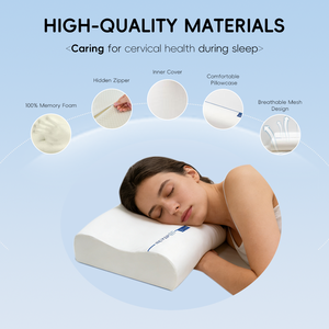 Almohada de Espuma Viscoelástica YUE RISE, con Soporte para el Cuello, para un Sueño Profundo y Reparador, Personalizable en Altura, con Opciones de Comodidad y Cero Presión - Product Image 3