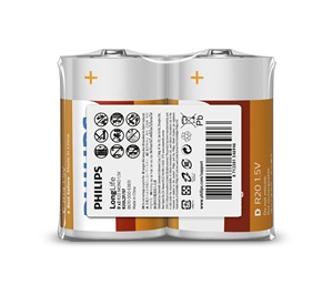 필립스 핫세일 <span class=keywords><strong>R20</strong></span> D 사이즈 초강력 1.5V 아연 탄소 건전지 - Product Image 2