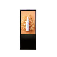 Kiosque LED 4K extérieur de 75 pouces, IP65, verre trempé AR, Android 8G+64G en option, animation capacitif, affichage numérique publicitaire