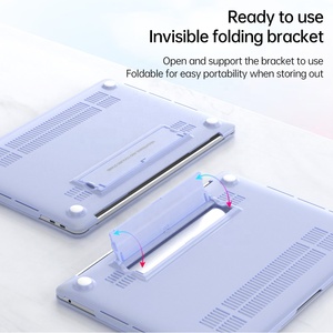 Cubierta de carcasa de plástico flexible esmerilado Premium para MacBook Air 13,3 pulgadas <span class=keywords><strong>funda</strong></span> 2022 2021-2018 versión A1932 A2179 M1 A2337 - Product Image 3