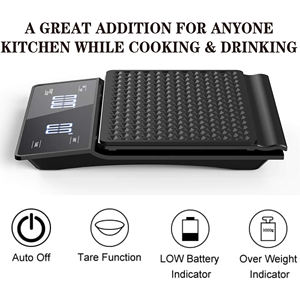백 패드 주방 식품 저울 디지털 커피 저울 핸드 부어 드립 커피 저울 타이머 - Product Image 4