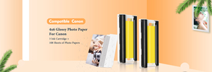 Papier photo brillant compatible PUTY en gros, feuilles de papier brillant Kp108 4x6 pouces pour <span class=keywords><strong>Selphy</strong></span> Cp1300 1200 1000 - Product Image 2
