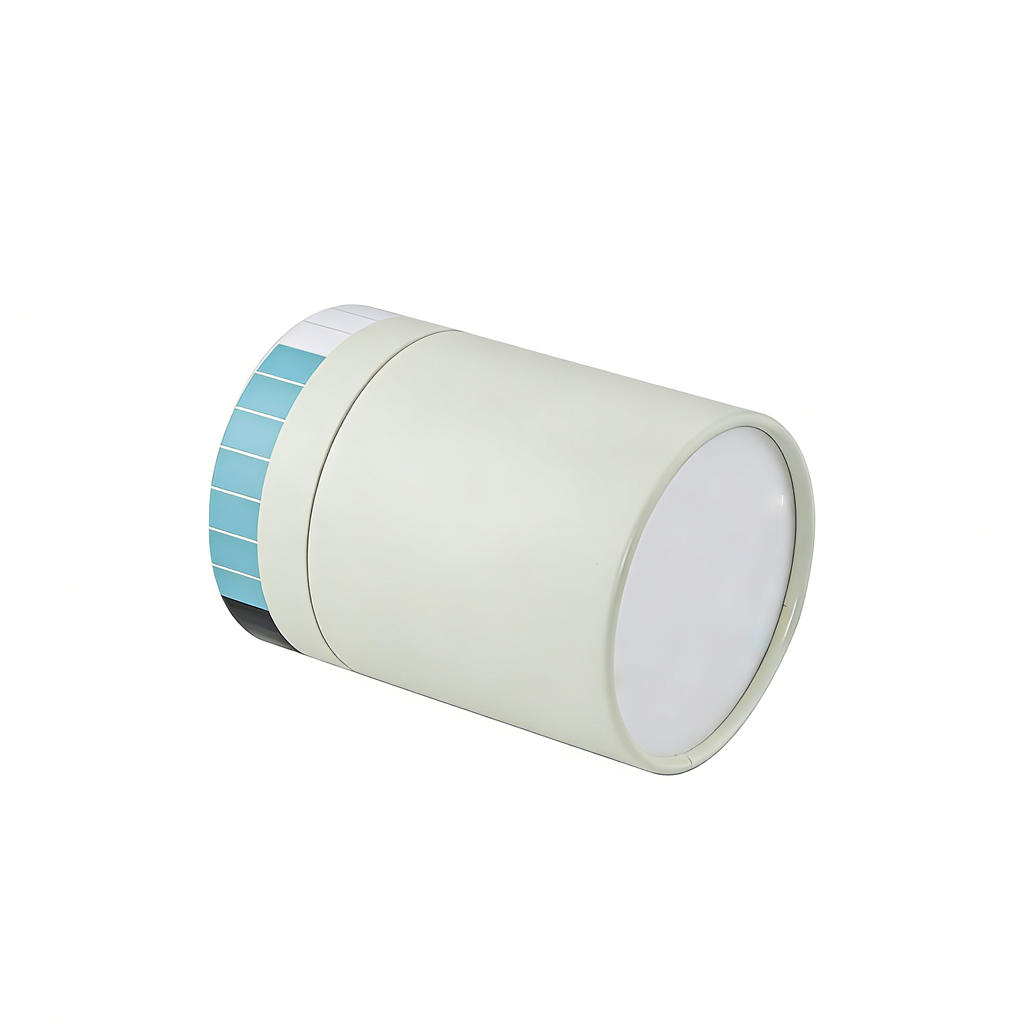 Free Design OEM CMYK Printing Cylindrical Small Cardboard Paper Tube for Food Packaging Eco-Friendly Recyclable White Box