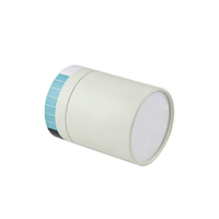 Tube en carton cylindrique blanc, petit format, pour emballage alimentaire, impression CMYK, conception OEM gratuite, écologique et recyclable