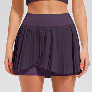 Falda Plisada Verde Recién Llegada con Shorts Ajustados 2 en 1, Falda para Mujer, Diseño Personalizado, Falda de Golf y Tenis - Product Image 4