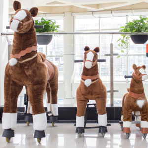 2024 현대 흔들리는 말 소녀와 어린이를위한 어린이를위한 장난장에 새로운 교육 타기 기계 동물 - Product Image 1