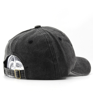 Casquettes de baseball unisexes personnalisées rétro à visière incurvée, broderie 3D, lavage à l'acide, 6 panneaux, casquette de papa, printemps été, sports de plein air, chapeaux de soleil - Product Image 4