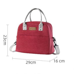 Sac à bento isolé portable Oxford personnalisé avec logo Sac de repas de grande capacité pratique pour le voyage Sac thermique - Product Image 4