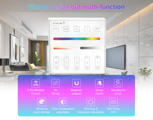 Panel de control remoto para montaje en pared, controlador RGBW RGB de alto rendimiento, 2023G RF, 2,4 - Product Image 2