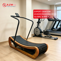 Caminadora Curva de Madera para Uso Comercial en Gimnasios, Máquina para Correr, Equipo de Fitness