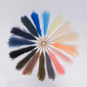 Soffice pampa in erba Reed disposizione decorativa grande pennacchio fiori secchi naturali Boho stile natale negozio di nozze decorativo - Product Image 2