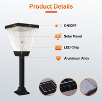 Nicalltop — lampe solaire Led d'extérieur, imperméable conforme à la norme Ip65, luminaire de paysage, 3w