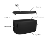 Bain de glace plongeant froid avec refroidisseur d'eau Baignoire de récupération gonflable Bain de glace avec refroidisseur Portable avec WiFi