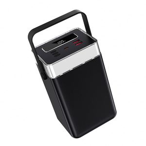Big Capacity 100000Mah Li-Polymer Battery Dual Fast Charging PD22.5W 3.0 Ultra Slim Power Bank Type-C Led Display Black White - Product Image 3