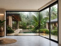 Ventanas Fijas Modernas de Doble Acristalamiento de Aleación de Aluminio con Mosquitera Magnética, Resistentes a Huracanes, Aislamiento Térmico, Impermeables, para Viviendas