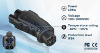 Prise de charge rapide pour véhicules électriques CCS2 vers GB/T, connecteur de chargeur DC pour véhicules électriques, adaptateur CCS2 vers GB/T