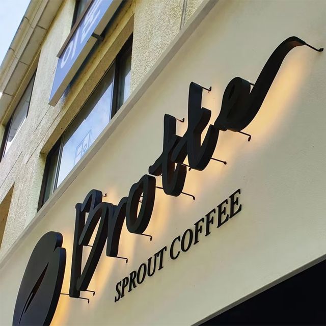 Custom 3D Metal Outdoor Backlit LED Store Front Sign Reverse-Lit Channel Letter for Business Bars Malls Schools for Advertising