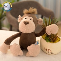 Jouets en peluche pour le coucher, animaux de la jungle, renard, éléphant, peluche en coton PP, 25-35 cm