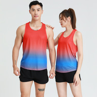 Débardeur de marathon léger personnalisé unisexe, maillot de sport en polyester à séchage rapide, débardeur de course respirant pour homme