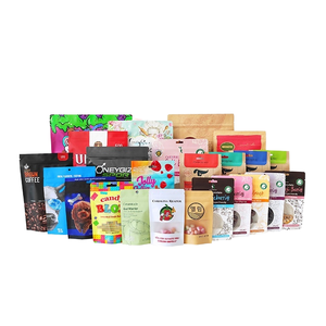 Dongchi tùy chỉnh tất cả các loại bao bì thực phẩm lô nhỏ đa mẫu phong cách chống ẩm đứng lên dây kéo túi cửa sổ lụa - Product Image 4