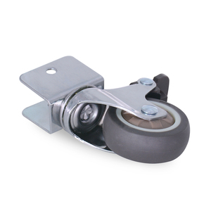 <span class=keywords><strong>Rueda</strong></span> <span class=keywords><strong>Giratoria</strong></span> Silenciosa de TPR para Cuna con Soporte en U, Material Seguro, Ruedas para Silla de Oficina y Muebles - Product Image 2
