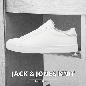 <span class=keywords><strong>JACK</strong></span> & JONES Zapatillas Deportivas de Punto con Cordones/Slip-On para Hombre, Modelo Jfwcroxley, Color Blanco, Talla 45 EU - Product Image 2