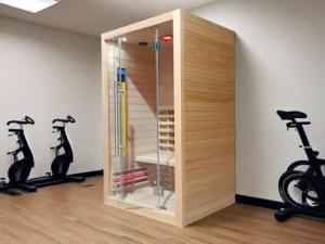 SS-200R Sang Trọng 2 Người Quang Phổ Đầy Đủ Hồng Ngoại Xa Phòng Tắm Hơi Cho Cơ Thể 110/220V Cảm Ứng Mềm Mại Điều Khiển Nhà Phòng Tắm Hơi Trong Nhà Spa - Product Image 4