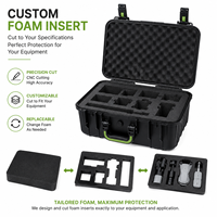 Boîte à équipement universelle en plastique rigide, étanche IP67, résistante aux intempéries, avec insert de protection personnalisé