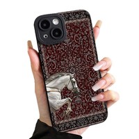 Coque de téléphone portable en TPU avec impression Totem Cheval Blanc et protection de l'objectif pour iPhone X, XR, XS, 11, 12, 13, 14, 15, 16, 17 Pro Max