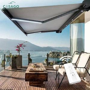 Vie en plein air sans effort - Auvent motorisé fermé, contrôle de la lumière réglable pour le <span class=keywords><strong>café</strong></span> du matin - Product Image 2