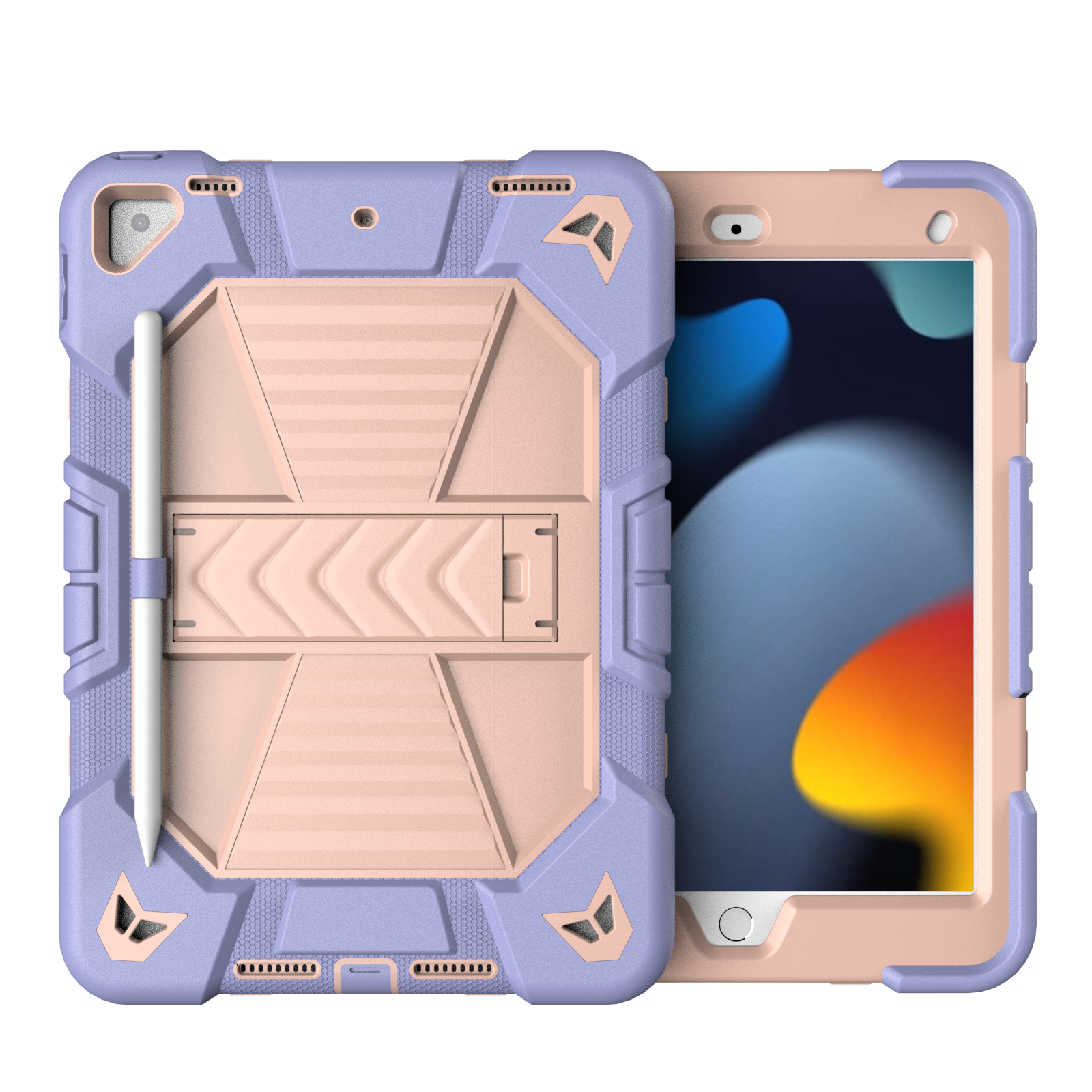 Púrpura + rosa 10,2 pulgadas