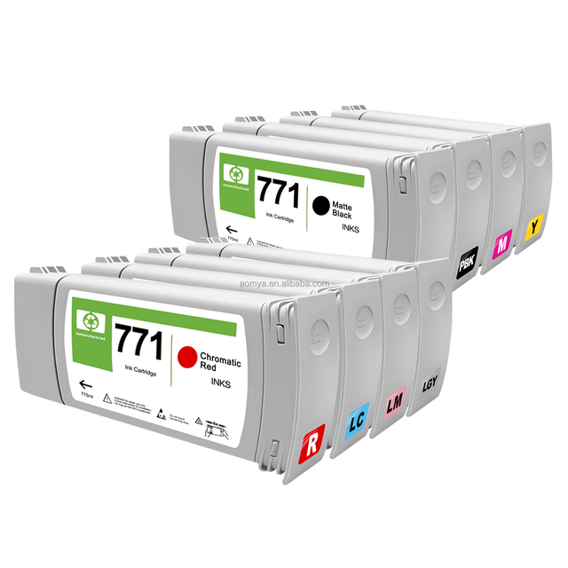 Compatible Ink Cartridges 771 for HPQ Designjet Z6800/Z6200/Z6600 Printer 775ML