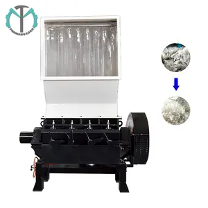 Tyrone özel 60HP 45kw atık plastik Pp Film çantası kablo geri dönüşüm kırıcı makinesi için bitki kar