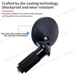 Miroirs rétroviseurs latéraux ronds en verre pour moto miniature de 22 mm, vente en gros, pour vélo électrique - Product Image 4