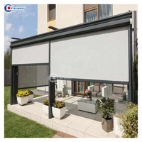 Stores enrouleurs sur mesure, imperméables, pour l'extérieur, stores enrouleurs en fibre de verre, stores électriques à glissière, stores d'extérieur
