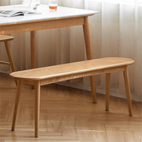 Bancs longs en bois massif japonais, bancs modernes pour salle à manger et chambre à coucher, bancs de bout de lit, tabourets à chaussures en chêne pour la maison