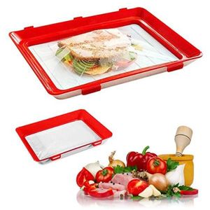 Food <b>Storage</b> Food Preservation Tray Stackable Reusable Meal Prep Containers BPA-free <b>Plastic</b> Cold Meat Container - Product Image 3