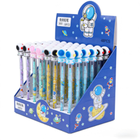 Crayon mécanique éternel pour garçons, motif astronaute de dessin animé, résistant à l'usure, pointe remplaçable, sans aiguiseur, ensemble de crayons d'écriture pour enfants
