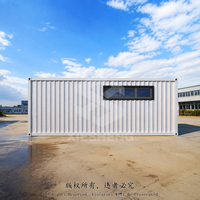 Bureau portable préfabriqué moderne et minimaliste de 20 pieds en conteneur maritime blanc 2026 pour parcs d'activités et chantiers de construction