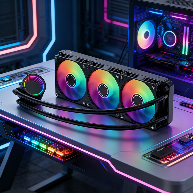 Kylin360 AIO Cooler, 100% Thickened Pure Copper Base, High-Density Low-Flow-Resistance Radiator, OEM ODM Custom Logo