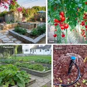 Kit d'irrigation goutte-à-goutte automatique 20m, système de micro-pulvérisation en PVC noir pour jardin, pots de fleurs, balcon, arrosage des plantes - Product Image 4