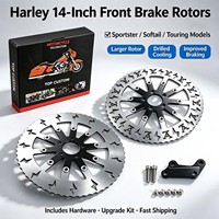 Disque de frein avant 14 pouces pour Harley Softail M8, compatible Street Bob, Low Rider ST, Fat Boy – Vente directe usine, en stock