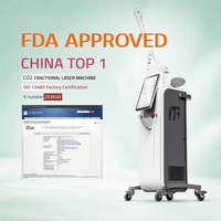 Machine de beauté pour le resurfaçage de la peau, l'élimination des cicatrices d'acné et des tatouages, 70W 100W, pour salon et clinique esthétique, laser CO2 fractionné approuvé 510k