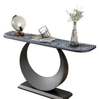 Table console luxueuse en or avec plateau miroir pour la décoration du salon, table console moderne pour le bureau, à vendre